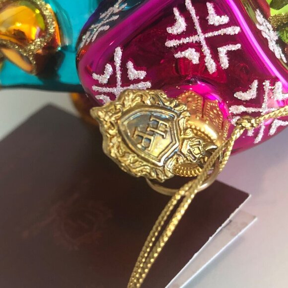 Huras Family Blown Glass Ornament Christmas Holiday Stocking Presents Poland - Picture 7 of 7